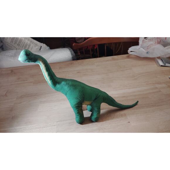 Vintage Phoenix Stuffed Dinosaur Plush Great American Fun Brontosaurus 1991 21" - Picture 1 of 8